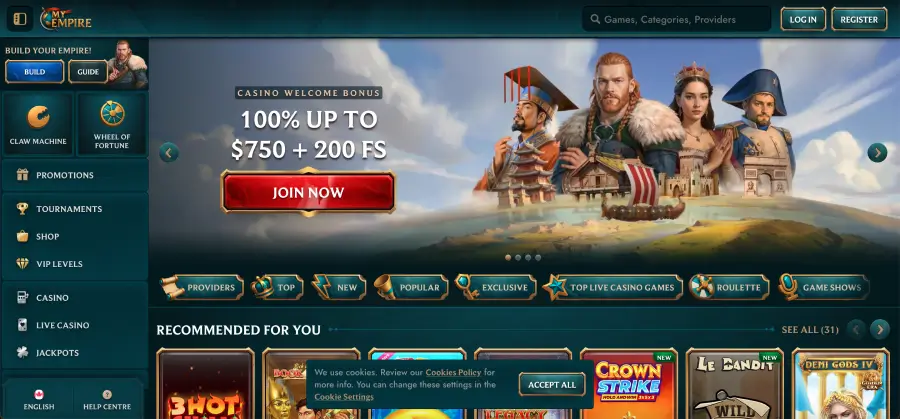 My Empire casino official website overview My Empire casino official website overview