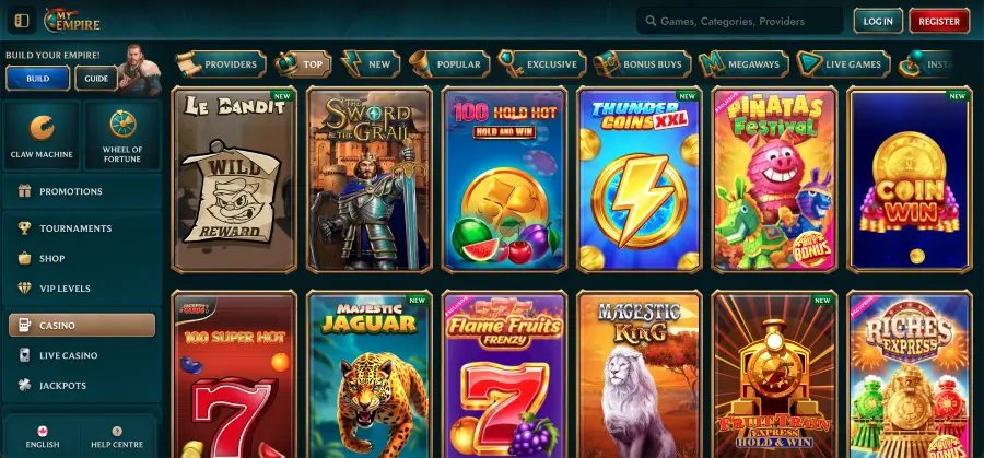My empire casino review of games and providers My empire casino review of games and providers